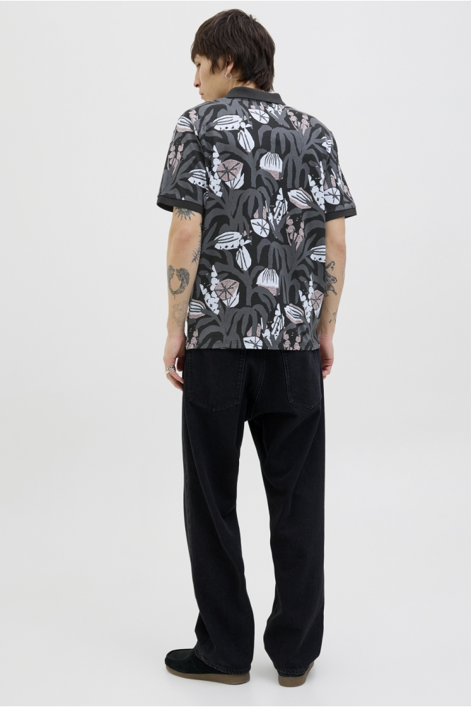 JORALMERIA AOP POLO SS 12276835 BLACK